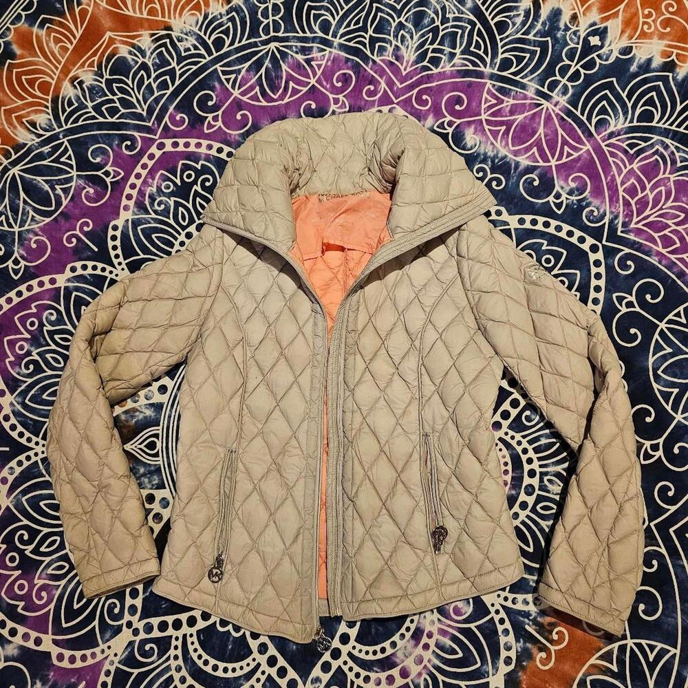 MICHAEL Kors Women's Tan Down Light Weight Jacket